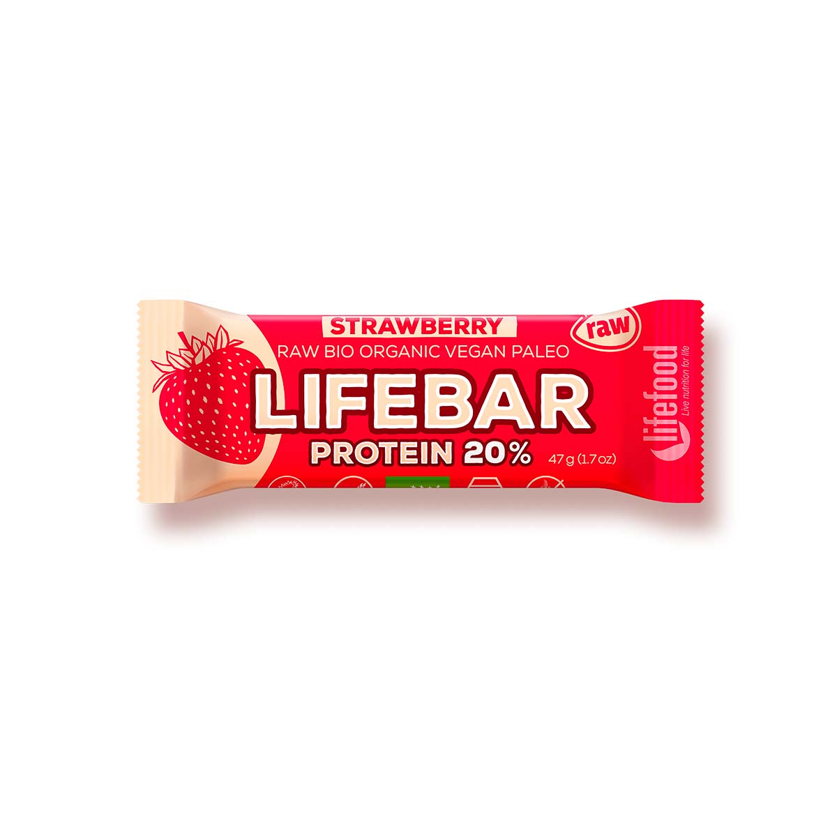 lifebar Protein - Erdbeere Bio 47 g
