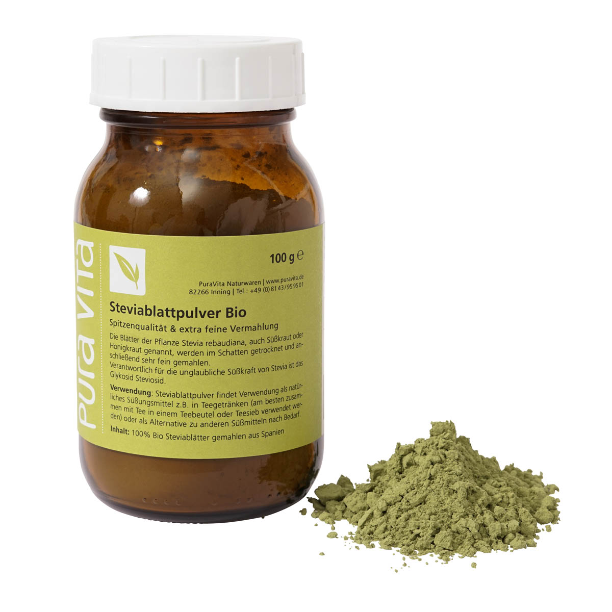 Stevia Blätter gemahlen Bio 100 g