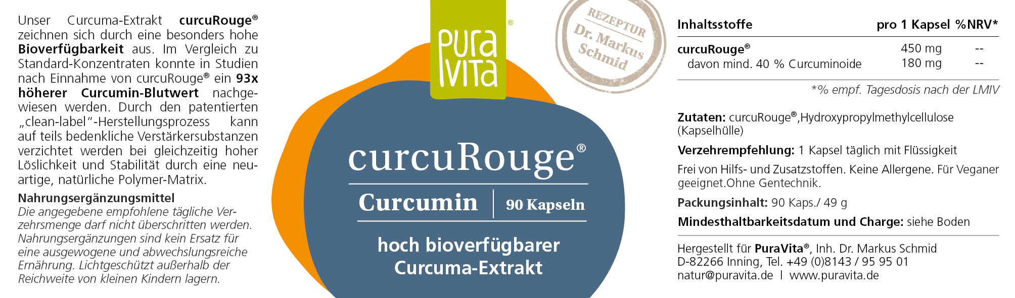 curcuRouge® Curcuma Extrakt 30 Kaps.