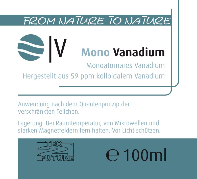 Monoatomares Vanadium 100 ml