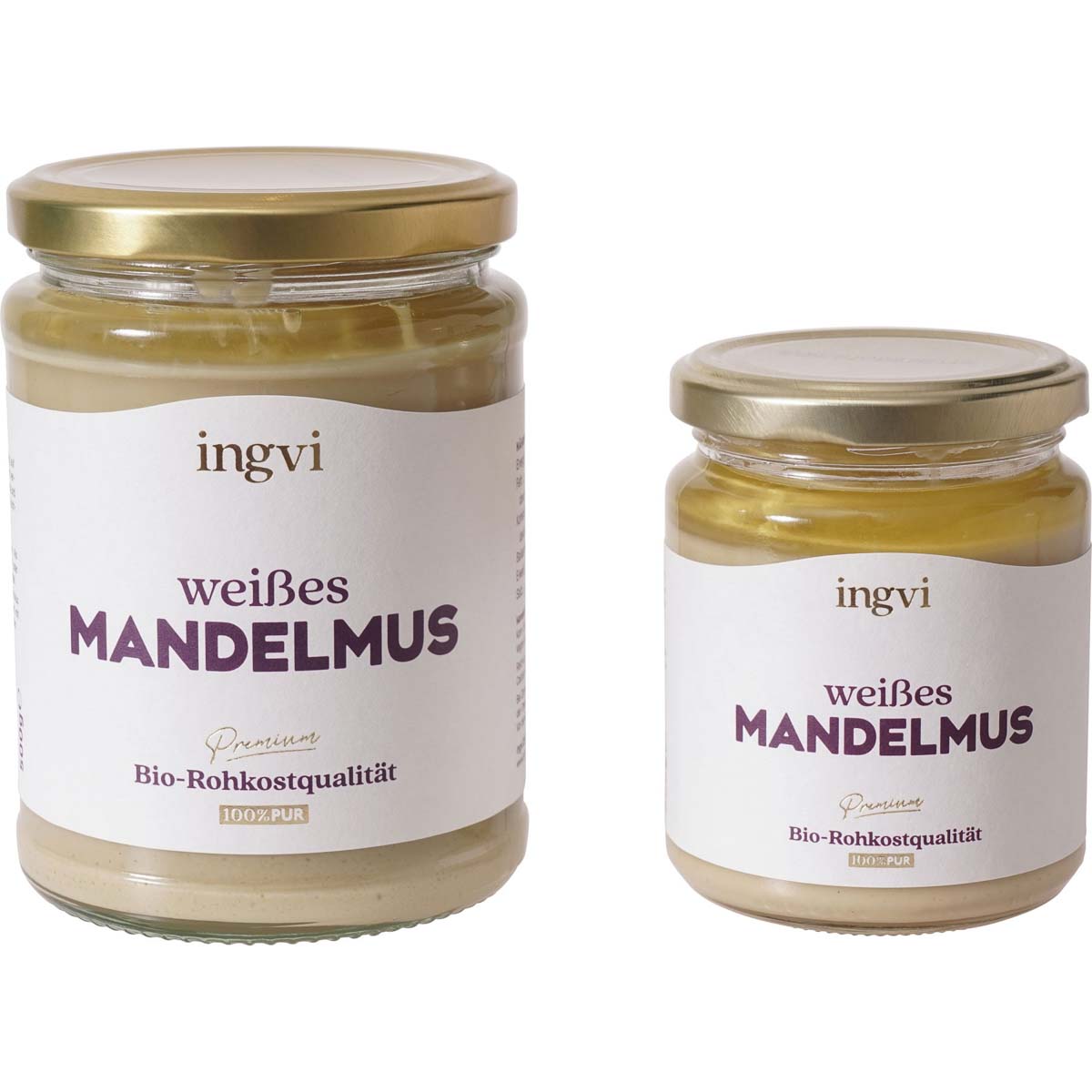 Mandelmus weiss Bio, roh, ingvi 250 g