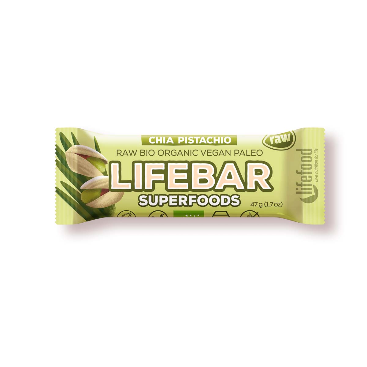 Lifebar Superfoods - Chia + Pistachio Bio 47 g