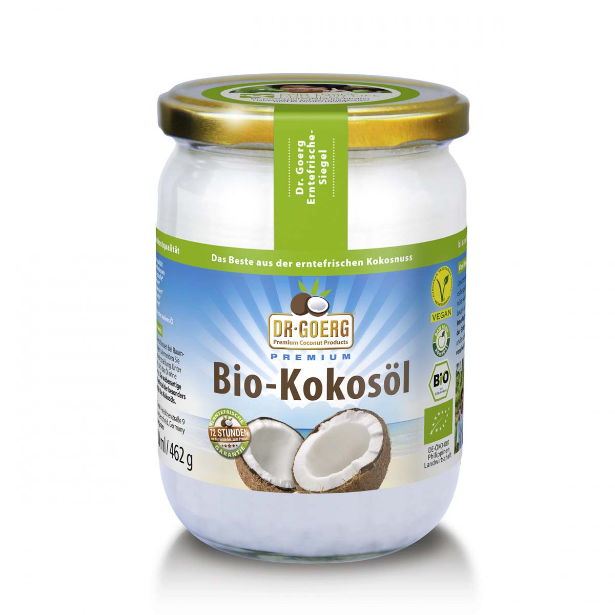 Kokosöl Dr. Goerg - "Premium Bio", 500 ml